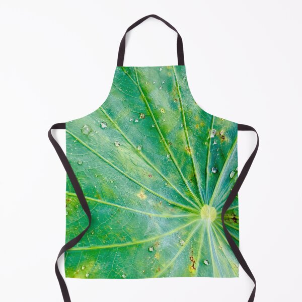 Item preview, Water Droplets On Radial Lotus Leaf - Zen Botanical Macro Pattern Photography designed and sold by kimwhatbely.