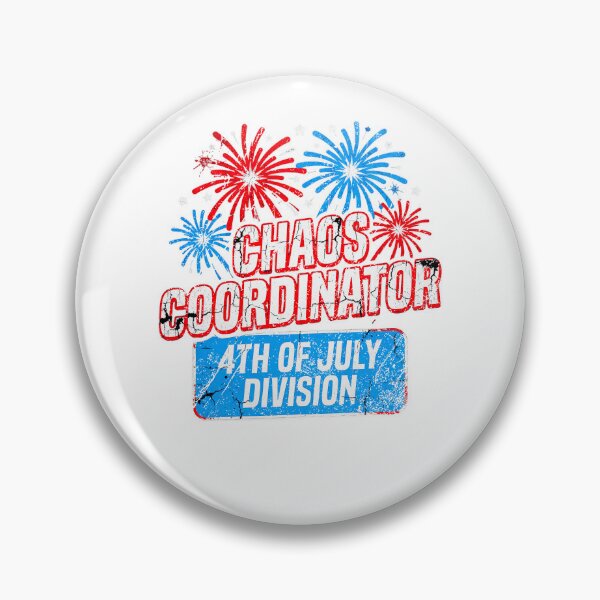 Item preview, 4th Of July Chaos Coordinator Division Fireworks Retro Patriotic Graphic designed and sold by QLShop.
