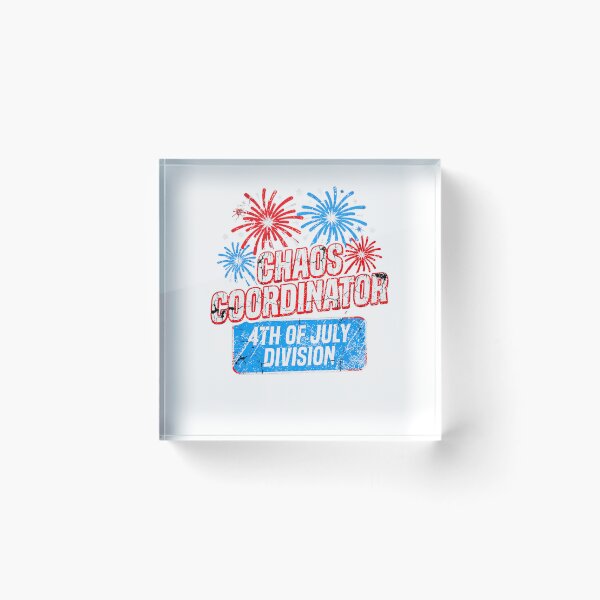 Item preview, 4th Of July Chaos Coordinator Division Fireworks Retro Patriotic Graphic designed and sold by QLShop.