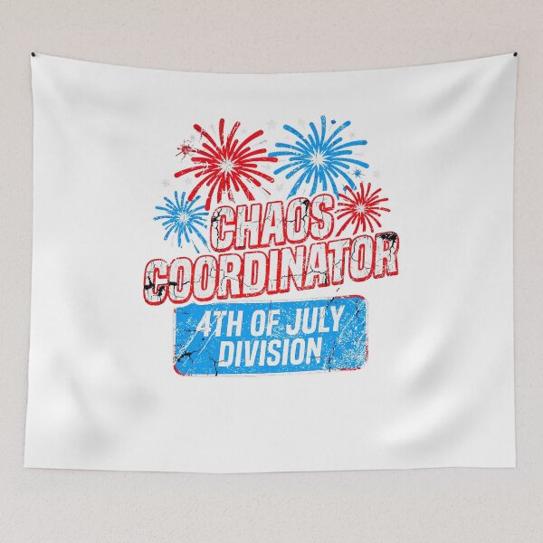 Item preview, 4th Of July Chaos Coordinator Division Fireworks Retro Patriotic Graphic designed and sold by QLShop.