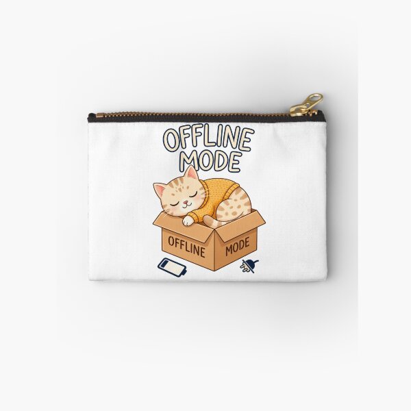 Item preview, Cute Cat Sleeping In Box Offline Mode designed and sold by Nicha Studio.