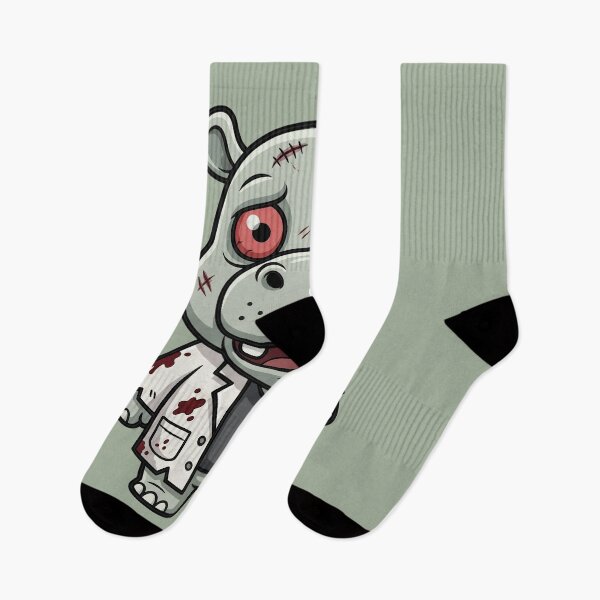 Item preview, Cute Hippo Zombie Doctor  Monster Halloween Spooky Art designed and sold by ArtDesignTp.