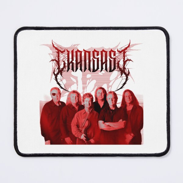 Item preview, Kansas Progressive Rock Red Gothic Band Portrait designed and sold by CecilLeannon.