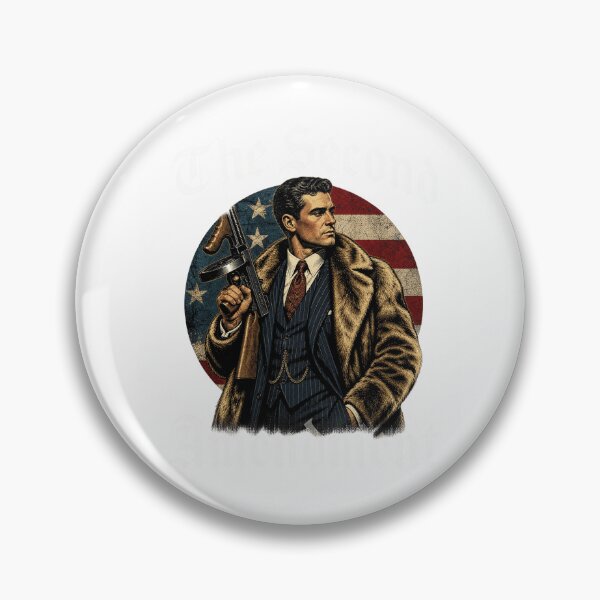 Item preview, The Second Amendment Vintage Flag Retro Prohibition Mobster Graphic designed and sold by QLShop.