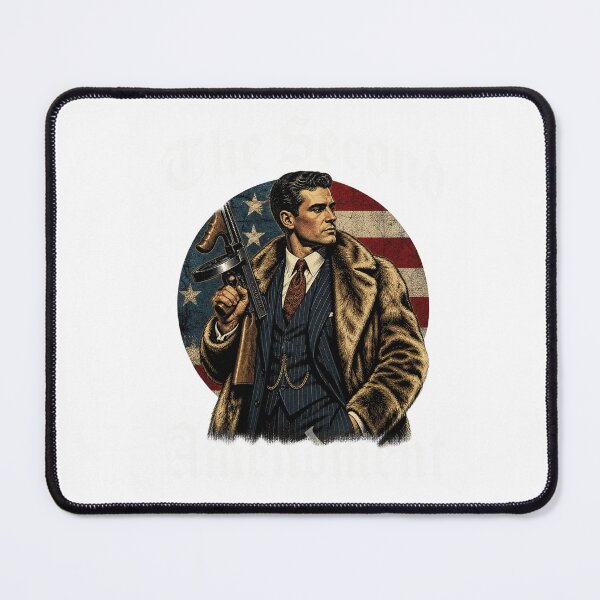 Item preview, The Second Amendment Vintage Flag Retro Prohibition Mobster Graphic designed and sold by QLShop.