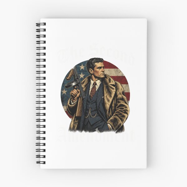 Item preview, The Second Amendment Vintage Flag Retro Prohibition Mobster Graphic designed and sold by QLShop.
