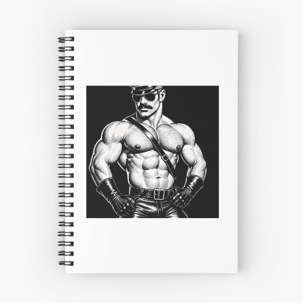 Item preview, Retro Gay Leather Uniform Daddy Tom Of Finland Tribute Berlin German Pride Graphic Design designed and sold by emerie-boswell.