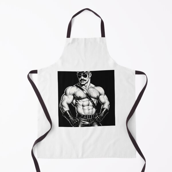 Item preview, Retro Gay Leather Uniform Daddy Tom Of Finland Tribute Berlin German Pride Graphic Design designed and sold by emerie-boswell.