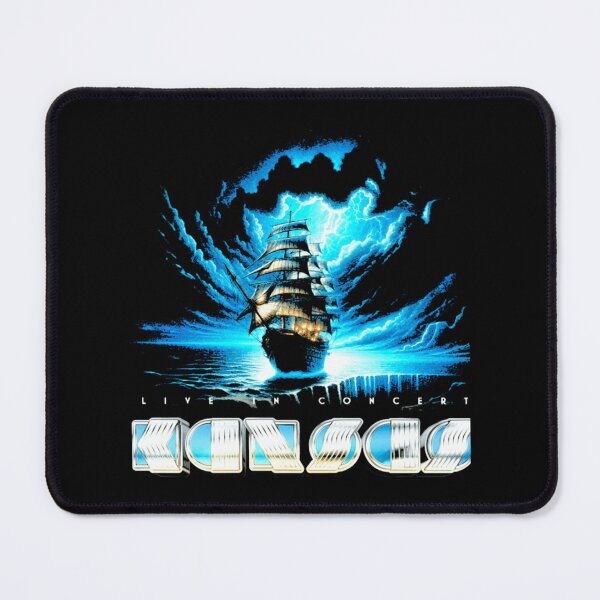 Item preview, Kansas Sailing Ship Electric Blue Rock Illustration designed and sold by CecilLeannon.