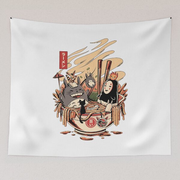 Item preview, Totoro Ramen Ghibli Food Graphic designed and sold by neelydirt-r.
