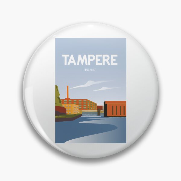 Item preview, Tampere Finland Travel Poster City Art designed and sold by emerie-boswell.