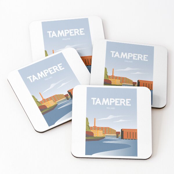 Item preview, Tampere Finland Travel Poster City Art designed and sold by emerie-boswell.