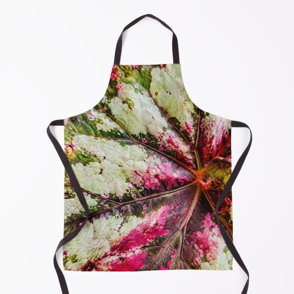 Item preview, Rex Begonia Foliage Texture - Magenta Pink And Silver Painted Leaf Art designed and sold by kimwhatbely.