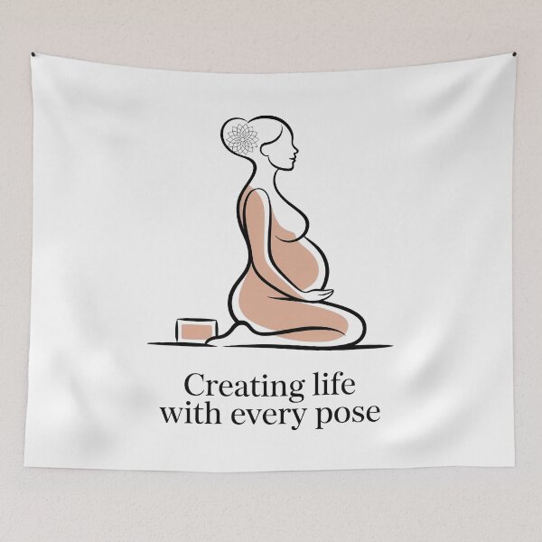 Item preview, Creating Life With Every Pose Peach Mandala designed and sold by 108stillness.