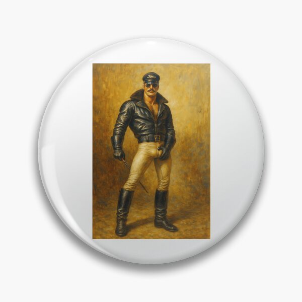 Item preview, Tom Of Finland Leather Daddy Oil Painting designed and sold by emerie-boswell.