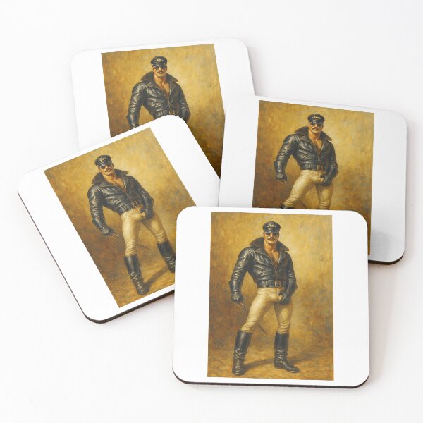 Item preview, Tom Of Finland Leather Daddy Oil Painting designed and sold by emerie-boswell.