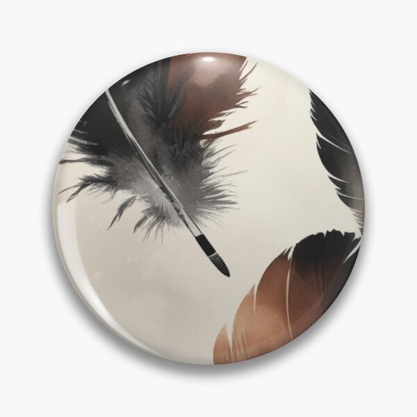 Item preview, Boho Watercolor Feathers Pattern — Earthy Brown and Black Feather Ar designed and sold by LYAN-STORE.