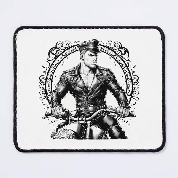 Item preview, Tom Of Finland Tribute Hunk Leather Biker Daddy Berlin German Pride Graphic Design designed and sold by emerie-boswell.
