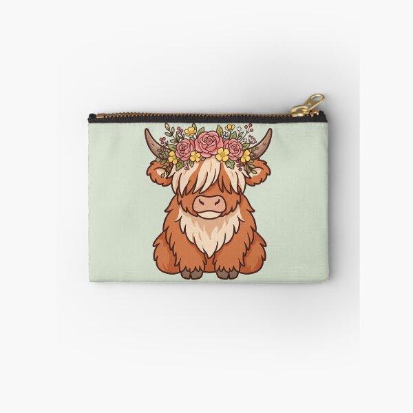Item preview, Highland Cow with Flower Crown designed and sold by Rariks.