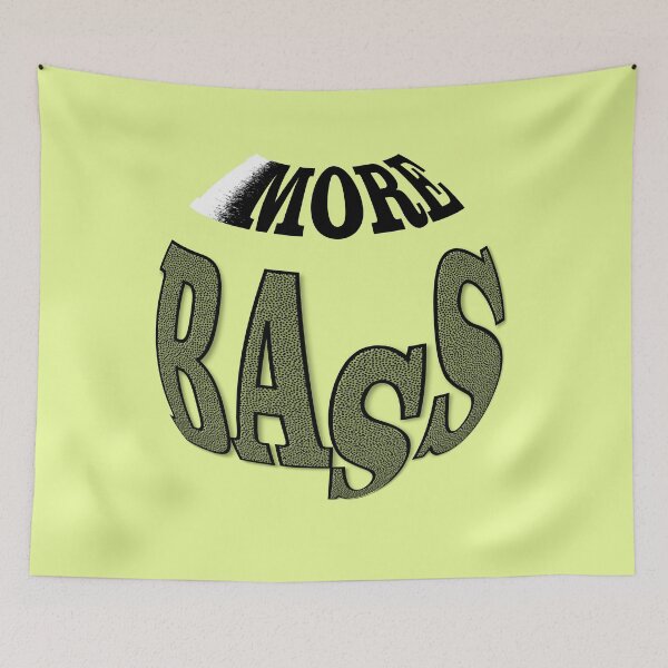 Item preview, More Bass Typography Streetwear Urban Music Graphic Art designed and sold by NB-Artmagic.