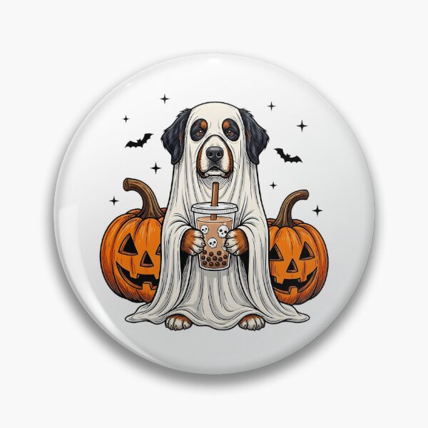 Item preview, Bernese Mountain Ghost and Boba Cute Halloween Dog Humor designed and sold by KevinorNorris.