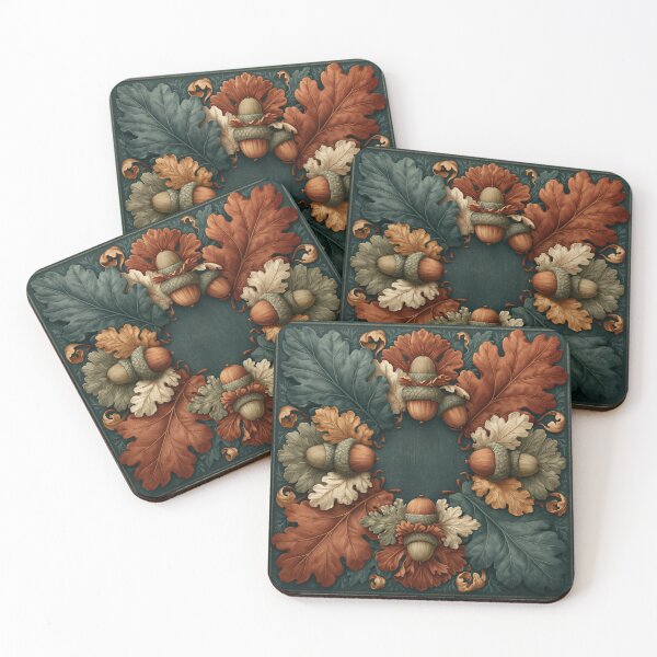 Item preview, Vintage Oak Leaves and Acorns Botanical Illustration designed and sold by Hoity-Toity.