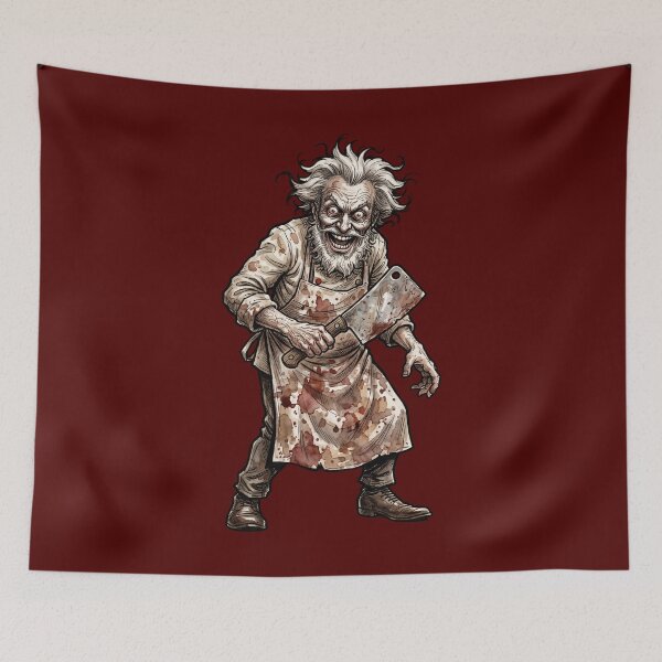 Item preview, Culinary Psychosis: Vintage Macabre Butcher Illustration designed and sold by FreiherrPK.