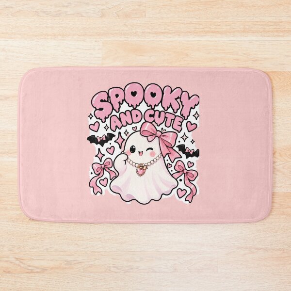 Item preview, Spooky And Cute Pink Bow Ghost designed and sold by Artistprinter.