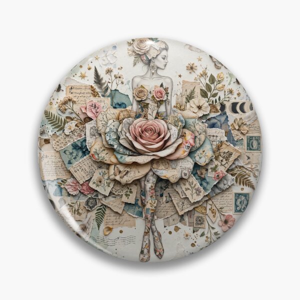 Item preview, Surreal Collage Rose Dress Woman designed and sold by Emamohamed.