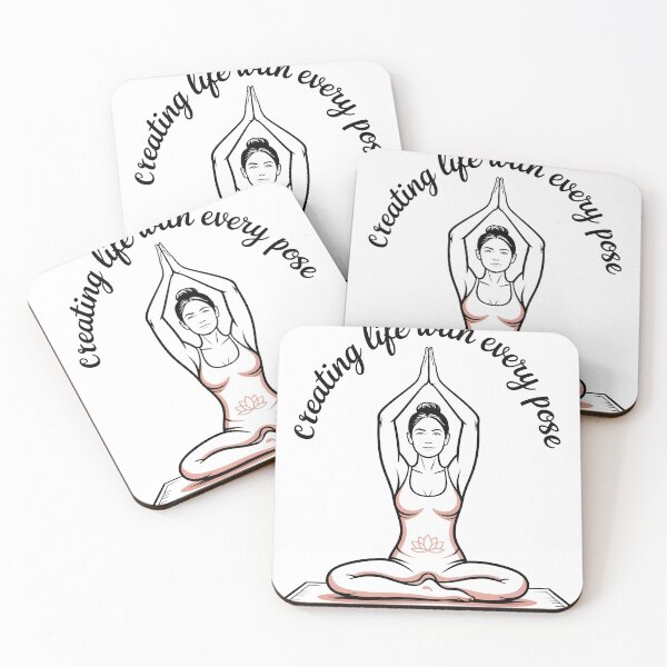 Item preview, Creating Life With Every Pose Pink Prayer Piece designed and sold by 108stillness.