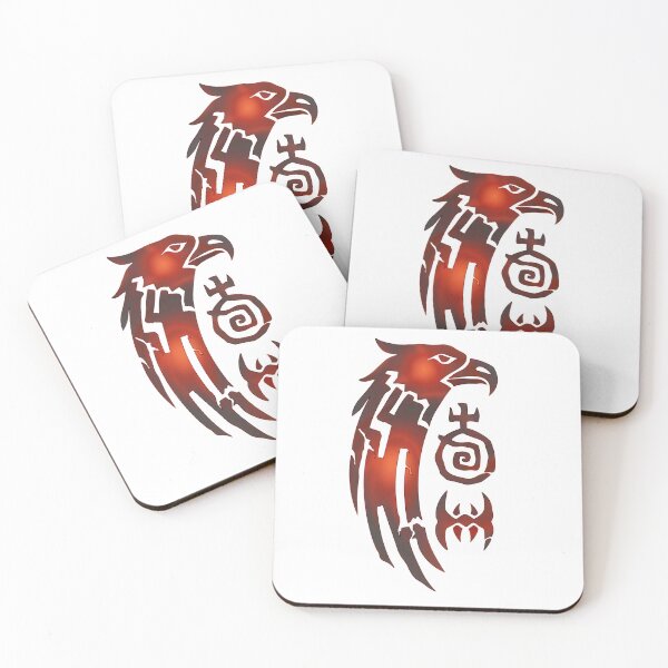 Item preview, Fire Eagle Red – Powerful Tribal Fantasy Design designed and sold by Herzbaumatelier.