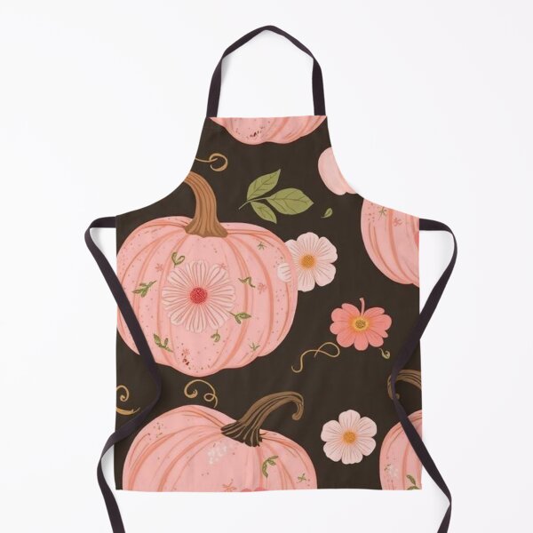 Item preview, Pink Floral Pumpkin Seamless Pattern — Cute Vintage Fall and Halloween Art designed and sold by LYAN-STORE.