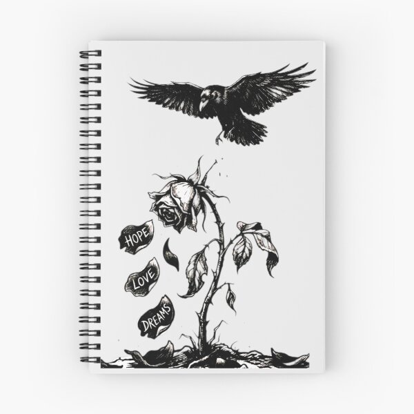 Item preview, Raven and Withered Rose - Hope Love Dreams Gothic Art designed and sold by Stefanrajzer.