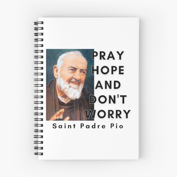 Item preview, St. Padre Pio Pray Hope and Don't Worry Catholic Saint designed and sold by geronkagogo.