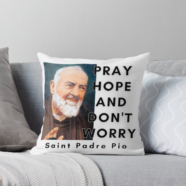 Item preview, St. Padre Pio Pray Hope and Don't Worry Catholic Saint designed and sold by geronkagogo.
