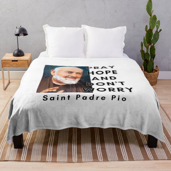 Item preview, St. Padre Pio Pray Hope and Don't Worry Catholic Saint designed and sold by geronkagogo.