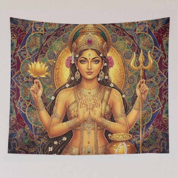 Item preview, Lakshmi – Goddess of Abundance in Sacred Geometry Mandala designed and sold by The Sensing Room.