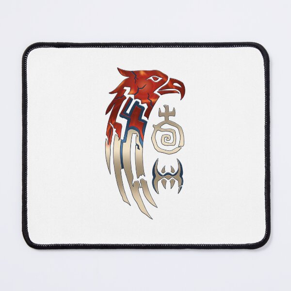 Item preview, Fire Eagle Red-Beige – Warm, elegant fantasy design designed and sold by Herzbaumatelier.