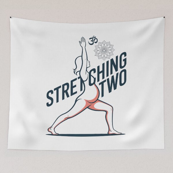Item preview, Stretching For Two Pink Lunge Mandala Design designed and sold by 108stillness.