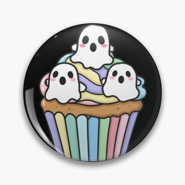 Item preview, Cute Kawaii Ghost Cupcake designed and sold by FurrFunPrints.