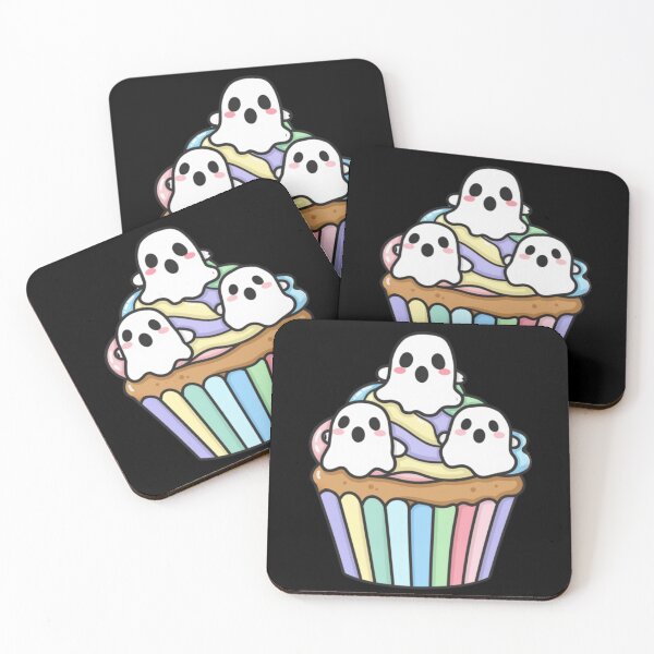 Item preview, Cute Kawaii Ghost Cupcake designed and sold by ImagiSpark Press.