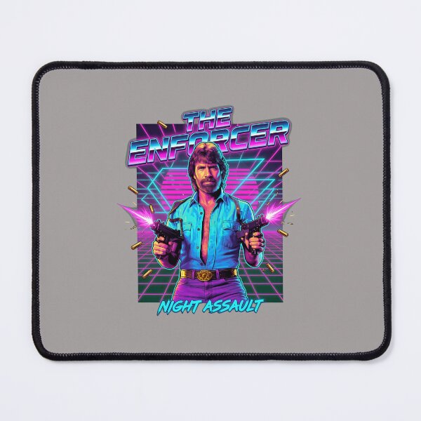 Item preview, Chuck Norris Dual Wield Guns B&W Action Icon-27 designed and sold by NiclasLucke.