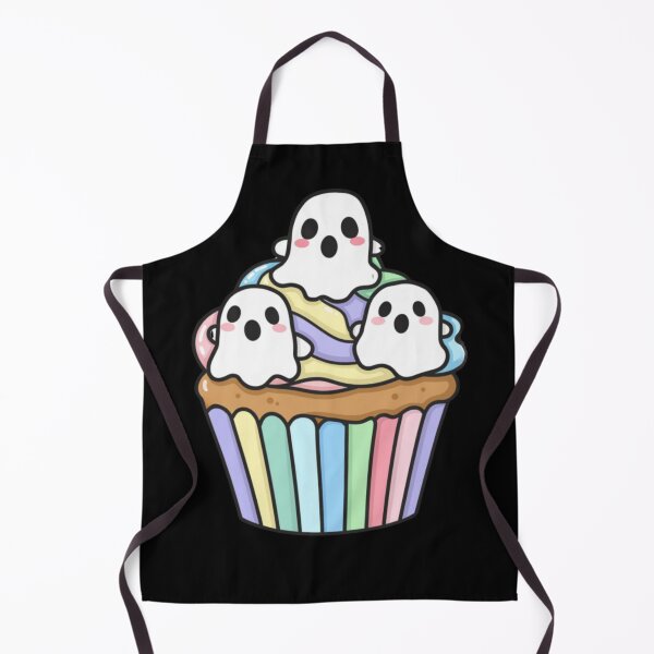 Artikelvorschau, Niedlicher Kawaii-Geister-Cupcake entworfen und verkauft von ImagiSpark Press.