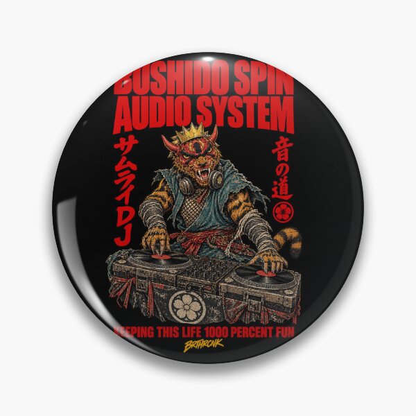 Item preview, Bushido Spin Audio System Oni Tiger Demon DJ - Japanese Demon DJ Art designed and sold by BRTHRCNK01.