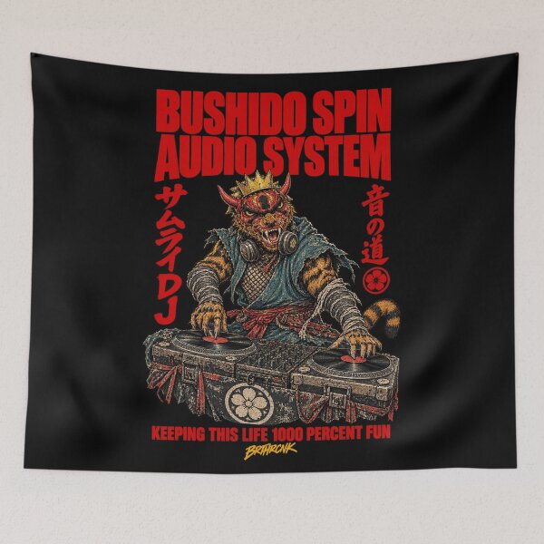 Item preview, Bushido Spin Audio System Oni Tiger Demon DJ - Japanese Demon DJ Art designed and sold by BRTHRCNK01.