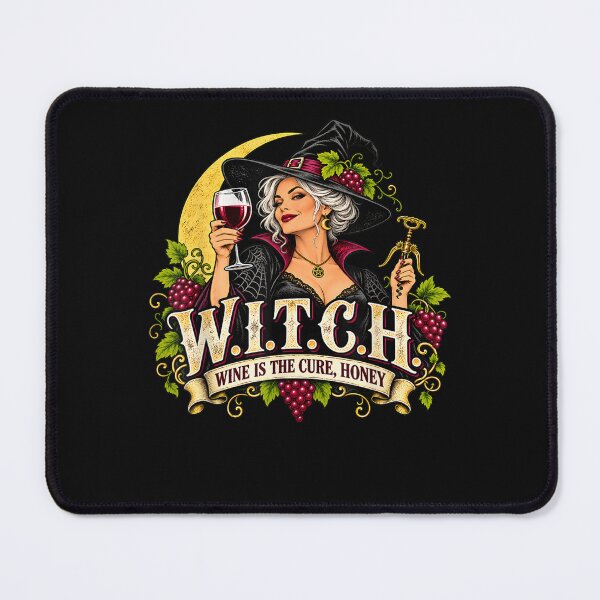 Item preview, Witch Wine is The Cure Honey Halloween Wine Drinker  designed and sold by ArtByimamS.