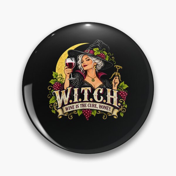 Item preview, Witch Wine is The Cure Honey Halloween Wine Drinker  designed and sold by ArtByimamS.