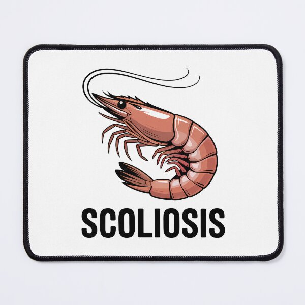 Item preview, Scoliosis Shrimp – Funny Self-Deprecating Scoliosis Awareness Design designed and sold by LoFizzy.
