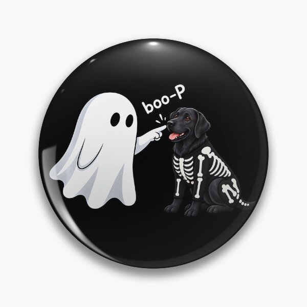 Item preview, Black Labrador Boo P Ghost Nose Boop Halloween Dog Lover designed and sold by KevinorNorris.