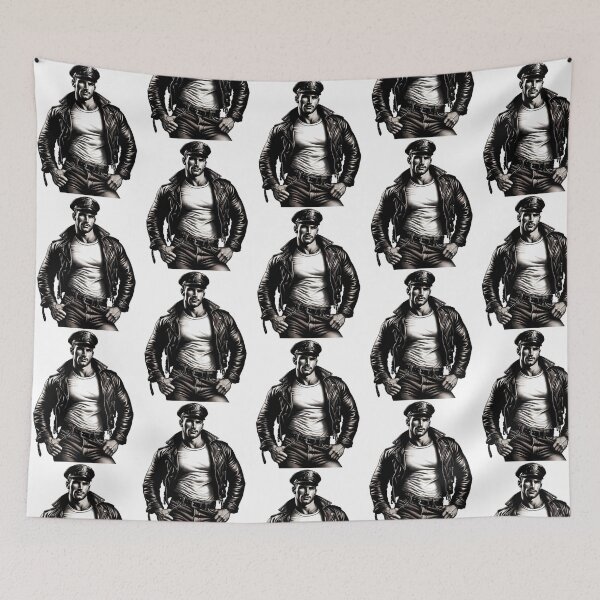 Item preview, Gay 1940S Vintage Biker Rebel Leather Tom Of Finland Tribute Leather Pride Graphic Design designed and sold by reillymar-quar.
